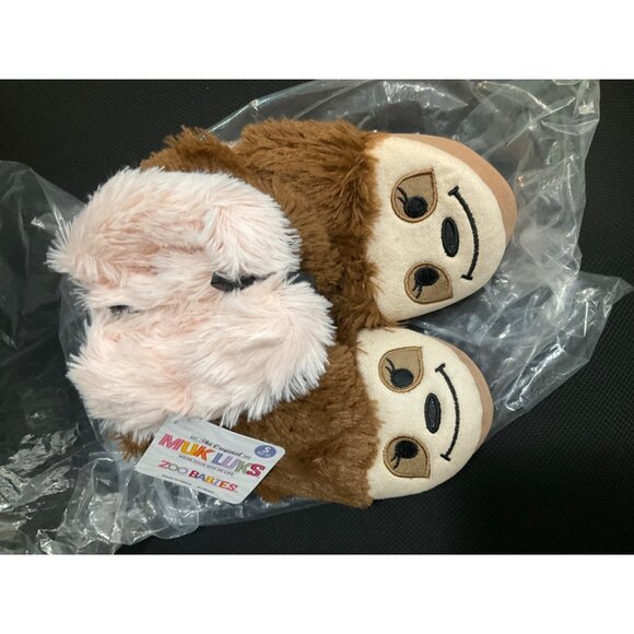 NWT MUK LUKS Unisex-Child Girl's Zoo Friends Slipper Bootie Size: 10-11 - Picture 3 of 7